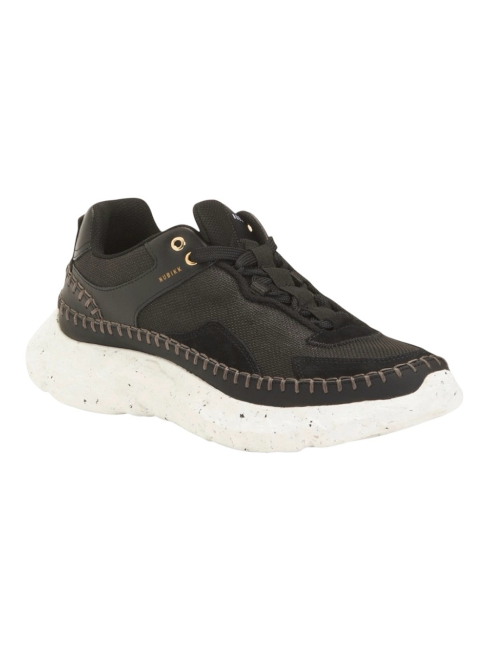 Black Women's Nubikk leather trim black Sneakers
